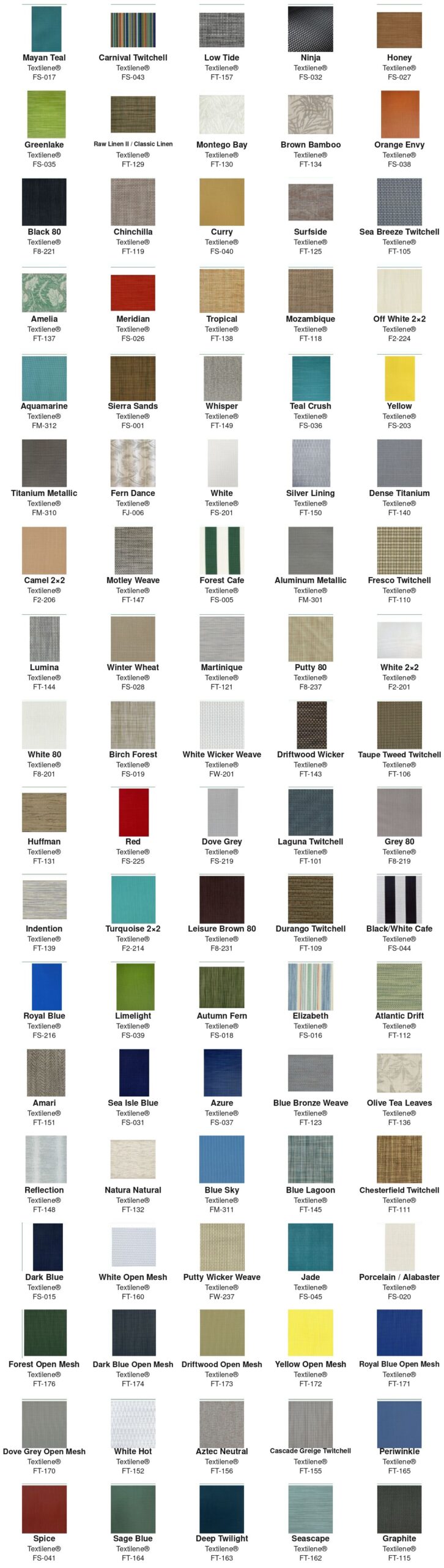 Textilene Brand Sling