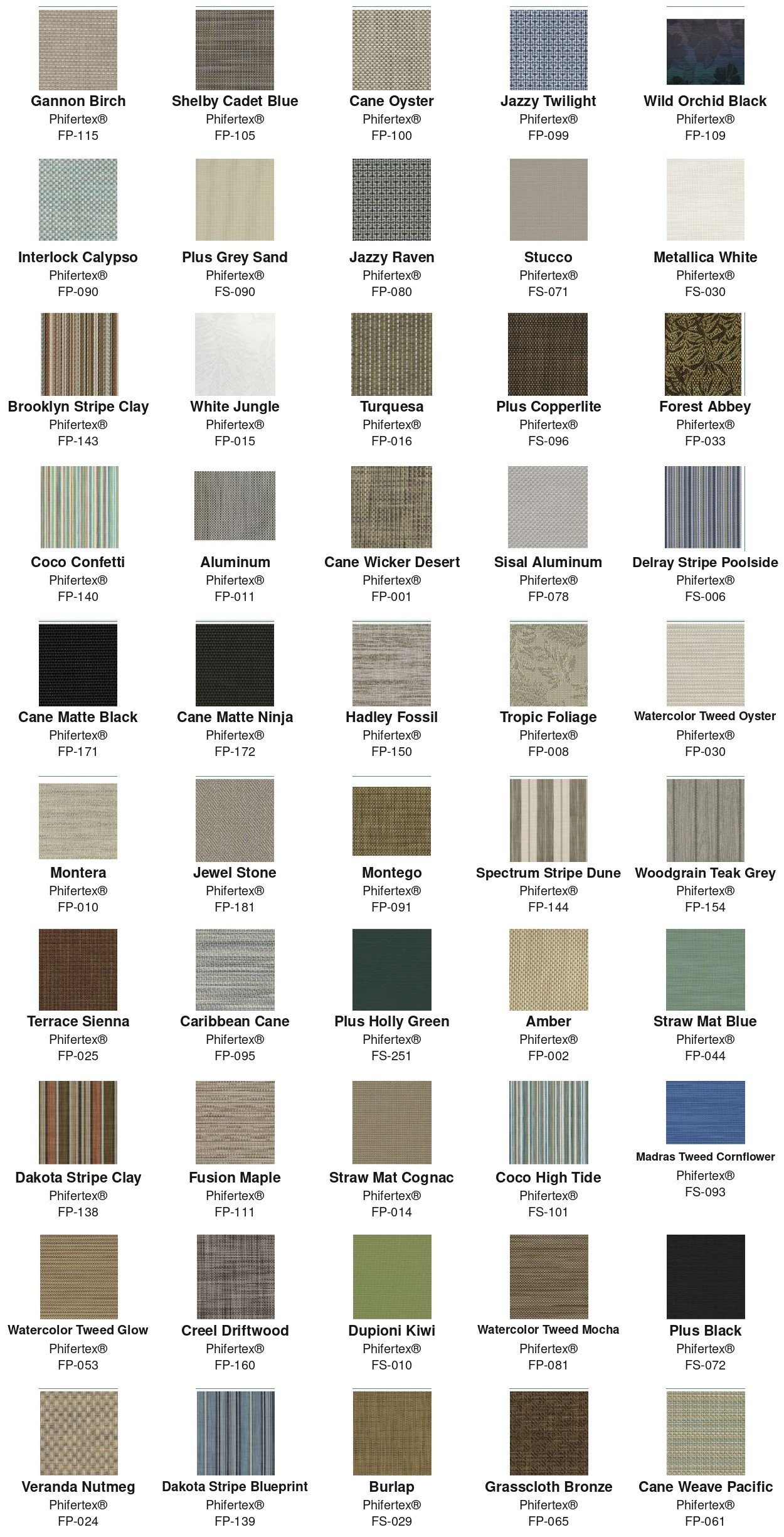 Phifertex Fabric 1